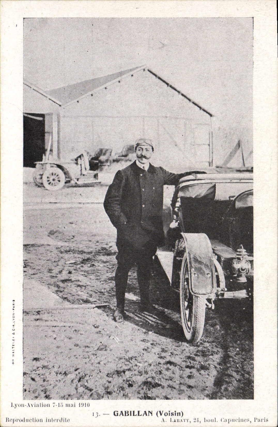 Gabillan (Voisin) — Pilote à Lyon-Aviation — A. Labaty, 24, boulevard Capucines, Paris