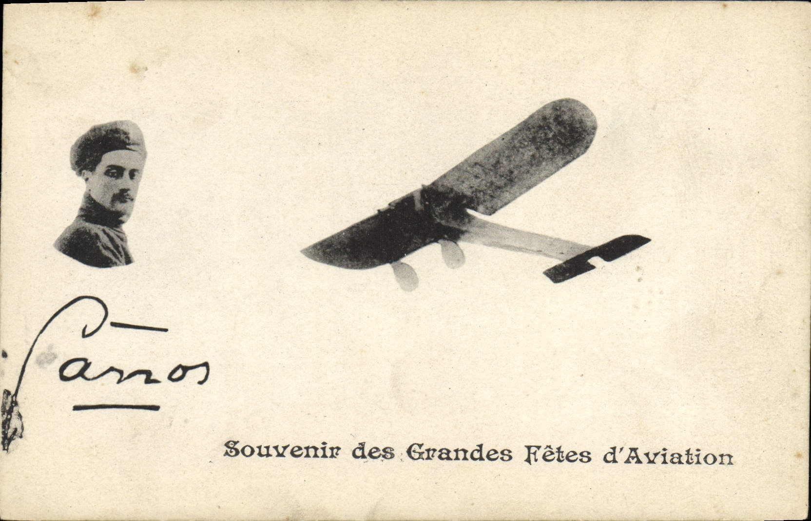 CPA Avion Aviation Grandes Fetes d'aviation Garros