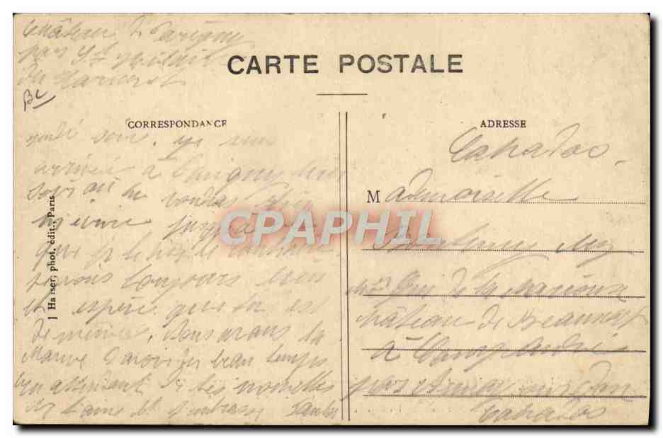 CPA Avion Aviation Monoplan Bleriot pilote par Leblanc expose au journal Le matin apres le circuit de l'Est Paris Troyes — Rückseite