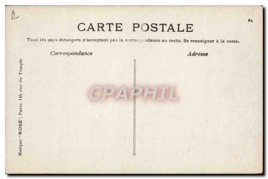 CPA Avion Aviation Bleriot sur monoplan a Reims 26 aout 1909 — Verso
