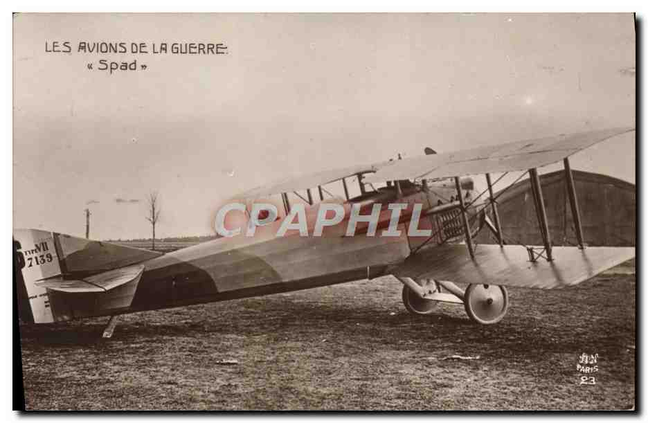 CPA Avion Aviation Avions de la guerre Spad