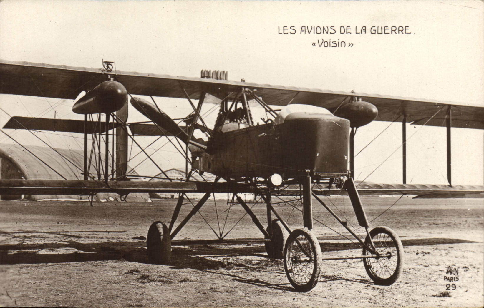 CPA Avion Aviation Avions de la guerre Voisin