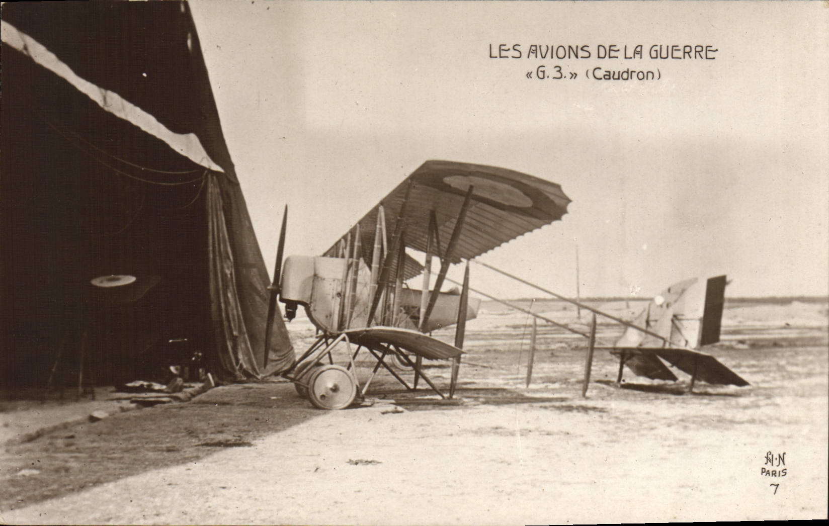 CPA Avion Aviation Avions de la guerre G3 Caudron