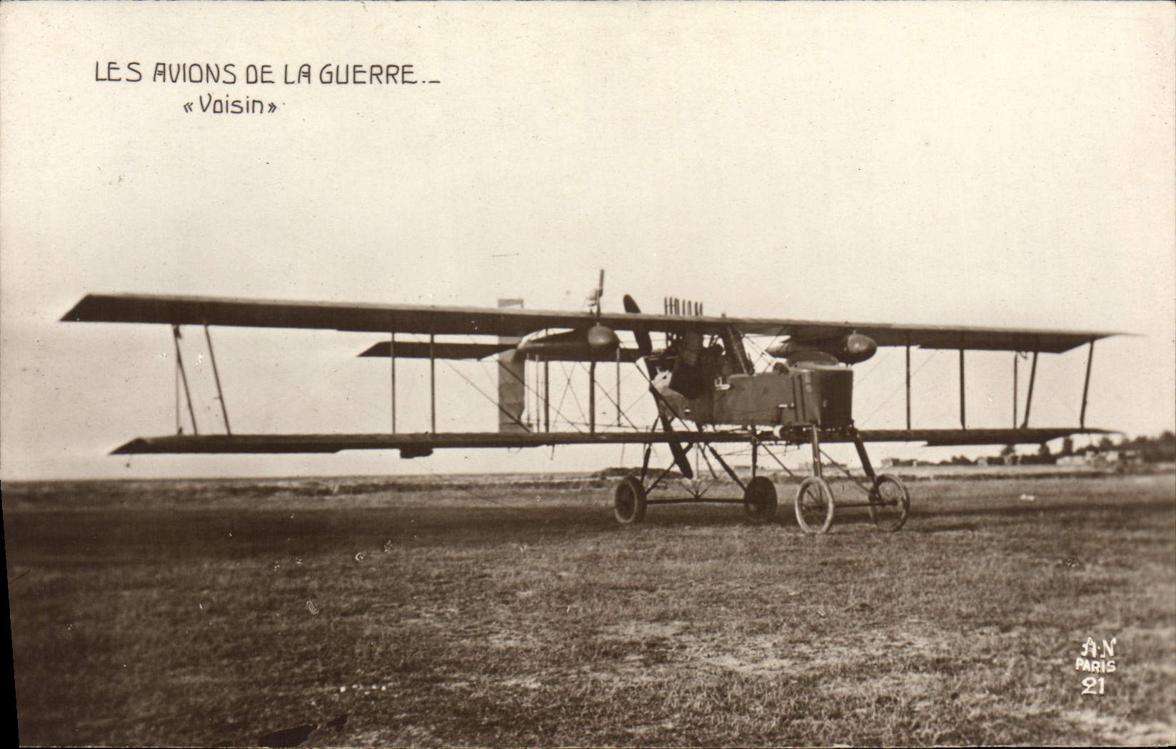 CPA Avion Aviation Avions de la guerre Voisin