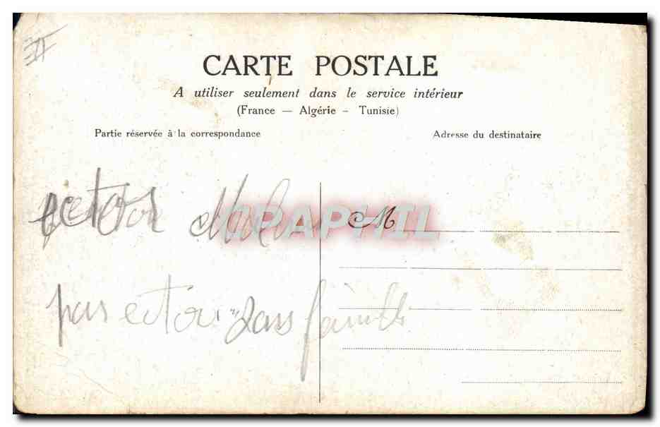 CPA Avion Aviation Bielovuccie en vol sur biplan Voisin dit Le Canard — Rückseite