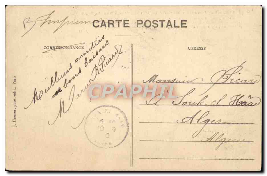 CPA Avion Aviation Monoplan Bleriot pilote par Aubrun  — Rückseite