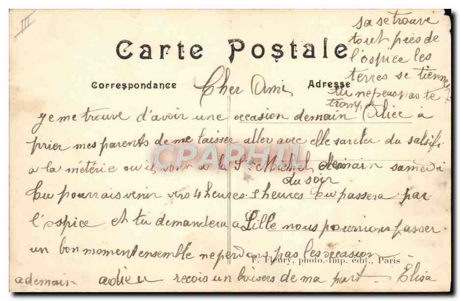 CPA Avion Aviation Aviateur Obre sur monoplan Caudron  — Rückseite
