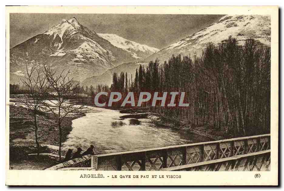 Argelès - Le Gave de Pau et le Viscos — Héliopraure Labouche Frères, Toulouse