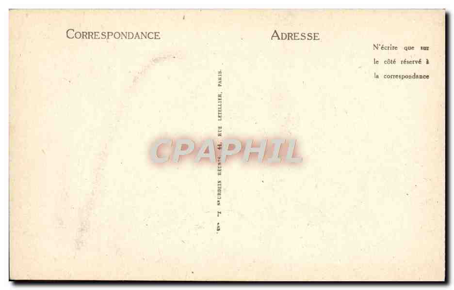 CPA Meknes Entree de l'hopital — Rückseite