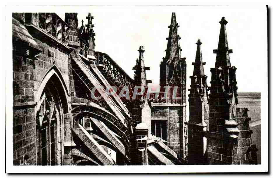 Mont-Saint-Michel — L'Escalier de dentelle en granit — Real-Photo Strasbourg