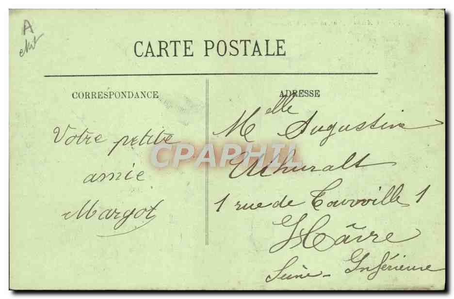 CPA Avion Aviation Garros sur monoplan bleriot  — Rückseite