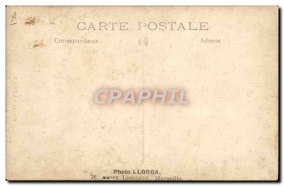 CPA Avion Aviation Lloroa Cours Lieutaud Marseille — Rückseite