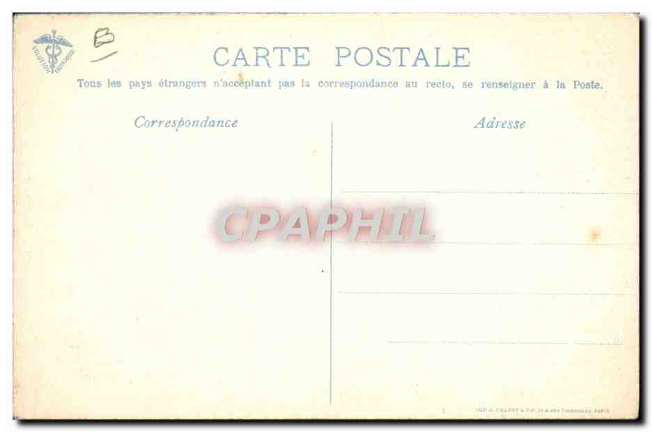 CPA Avion Aviation Biplan M Farman Circuit Europeen Juin Juin 1911 Atterrissage de Renaux & Senouques a Vincennes — Rückseite