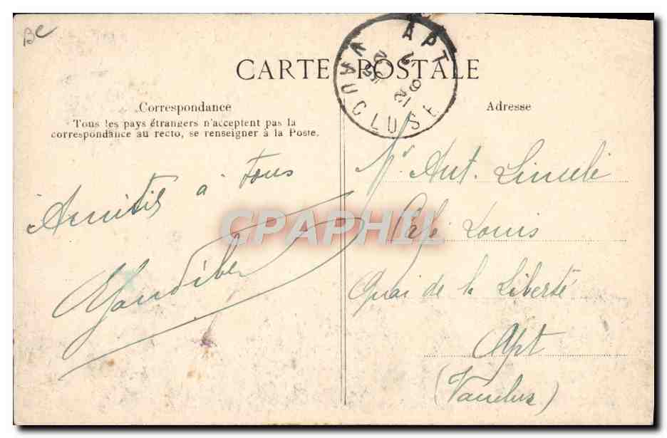 CPA Avion Aviation Pierre Landron sur monoplan de Pischoff — Rückseite