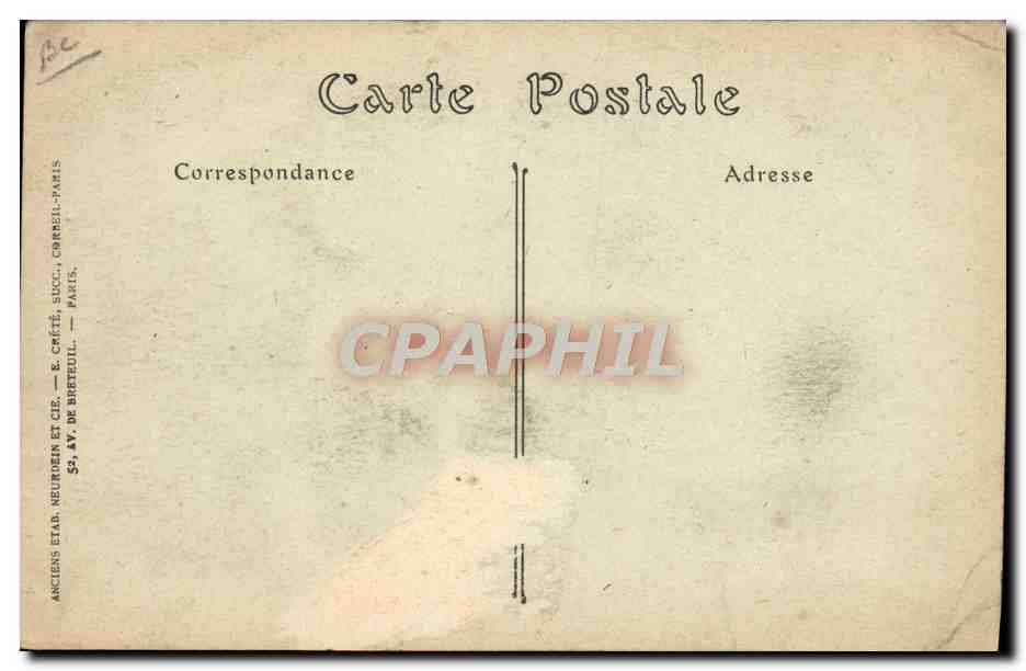CPA Avion Aviation Ferdinand de Baeder Laureat de l'aero club de France Coupe Archdeacon  — Rückseite
