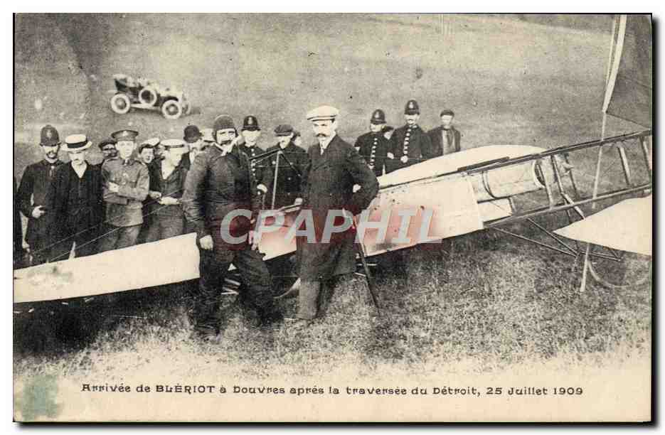 CPA Avion Aviation Arrivee de Bleriot a Douvres apres la traversee du Detroit 25 juillet 109