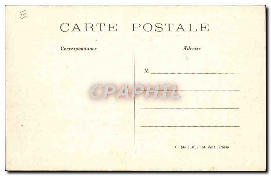 CPA Avion Aviation Aeroplane Gastambide et Mangin Moteur Antoinette — Rückseite