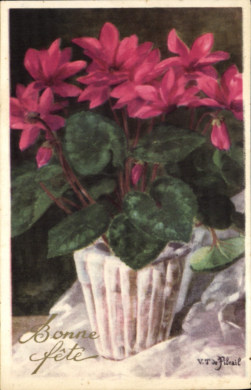 CPA Fantaisie Fleurs