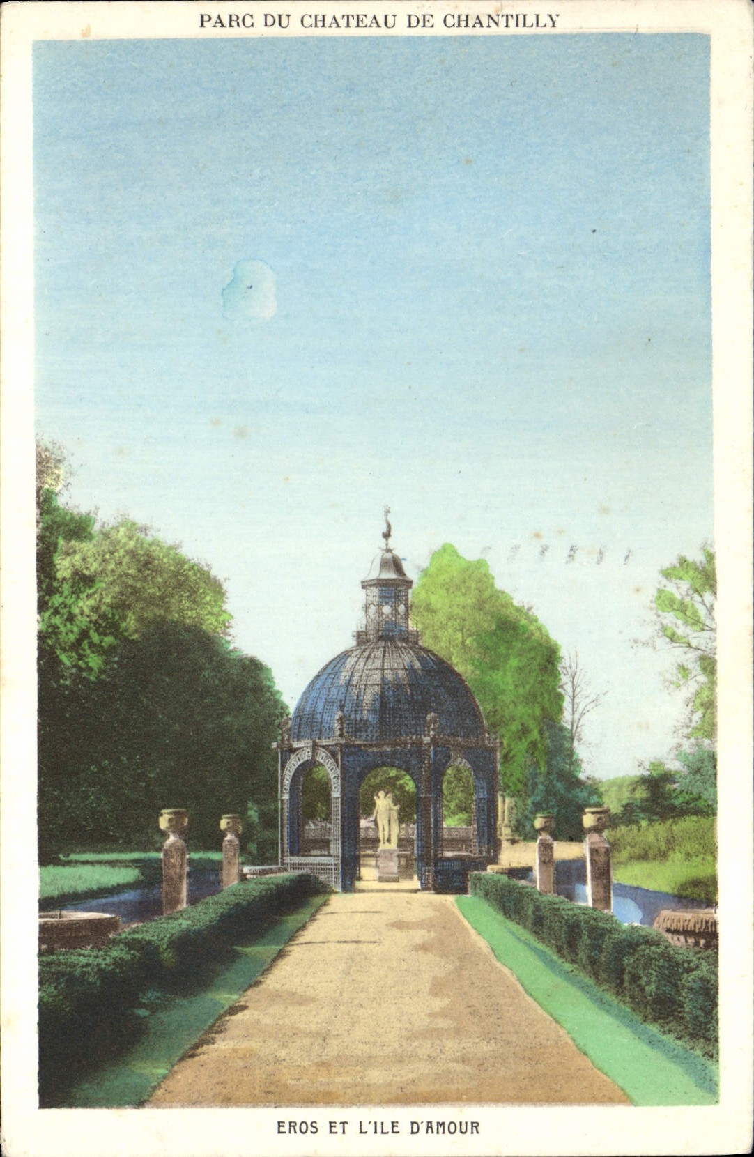 CPA Parc Du Chateau De Chantilly Eros Et L'Ile D'Amour