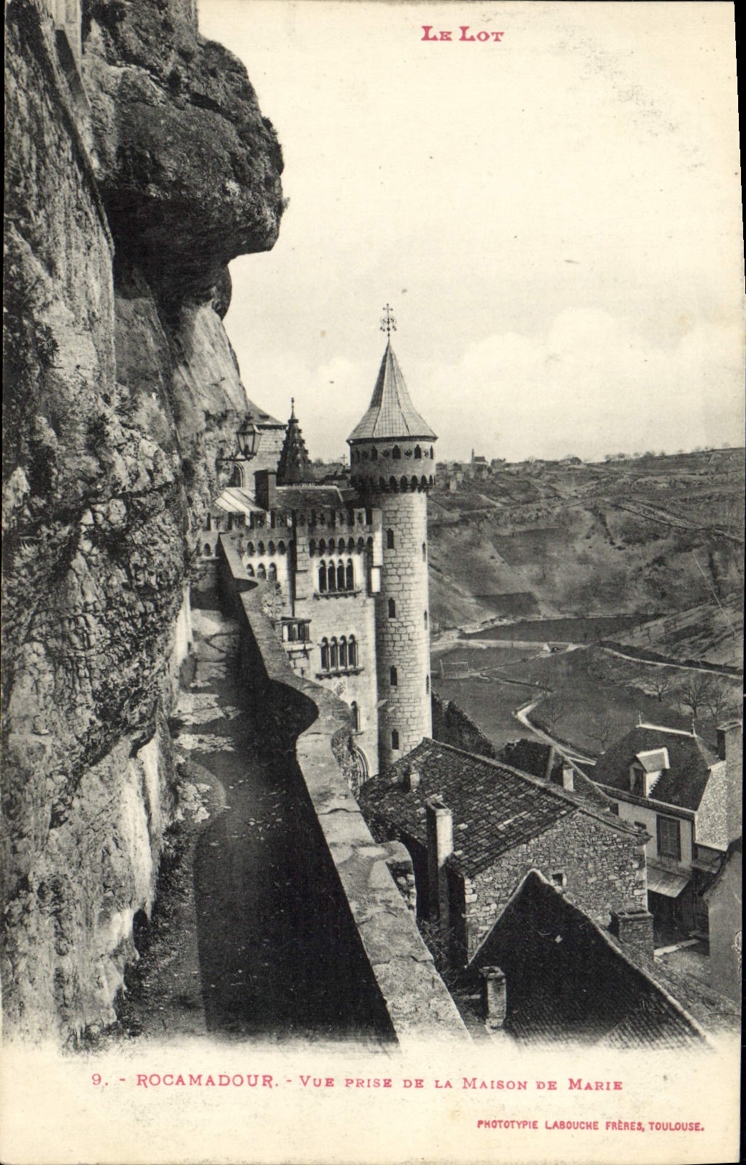 CPA Le Lot Rocamadour Vue prise de la maison de Marie