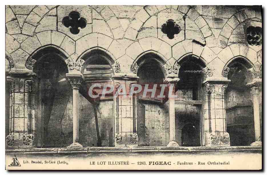 Figeac - Fenêtres - Rue Orthabadiel — LE LOT ILLUSTRÉ - 1283