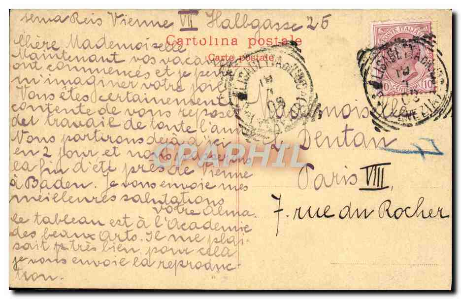 CPA Venezia La Madonna col Bambino  — Verso