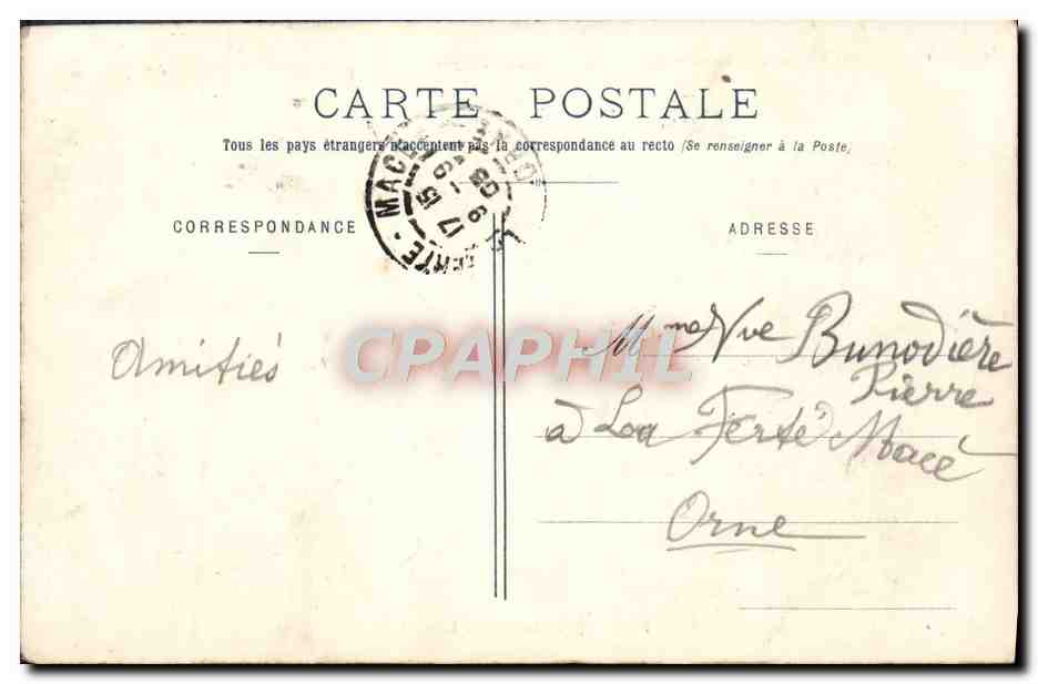 CPA Le Lac De Lourdes — Verso