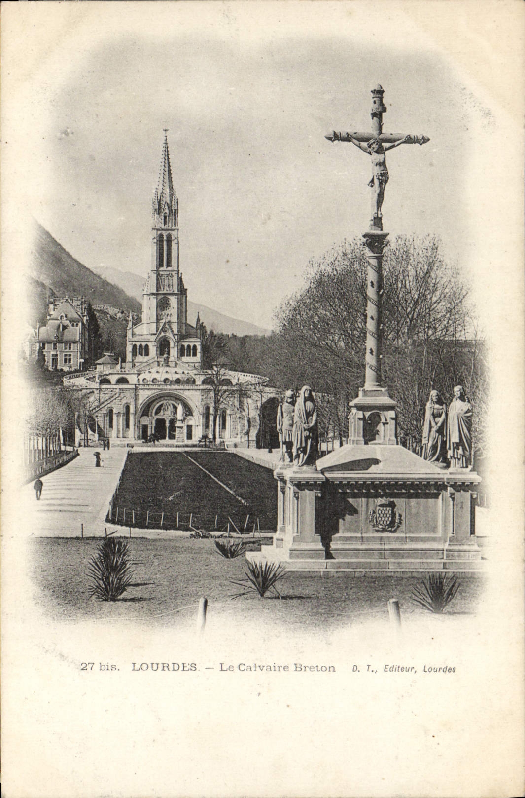 CPA Lourdes La Calvaire Breton