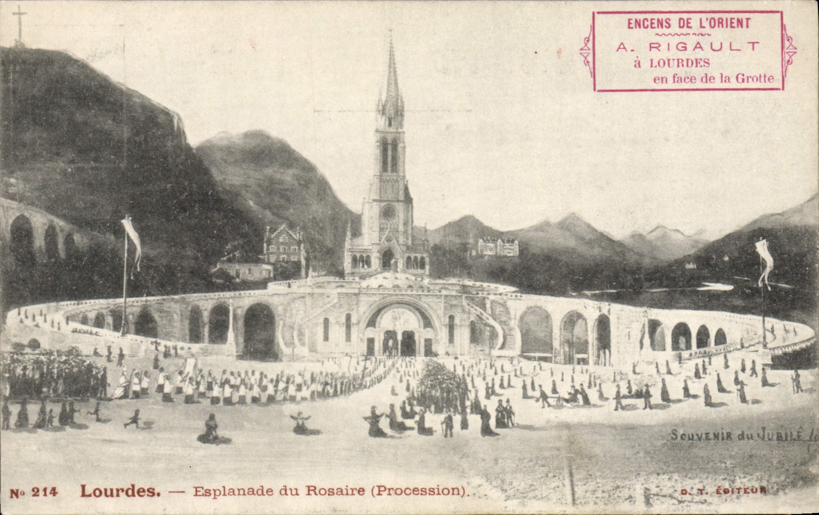 CPA Lourdes Esplanade Du Rosaire
