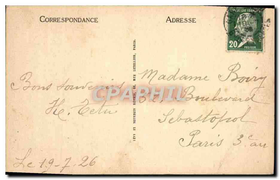 CPA Lourdes La Grotte Et La Basilique — Verso