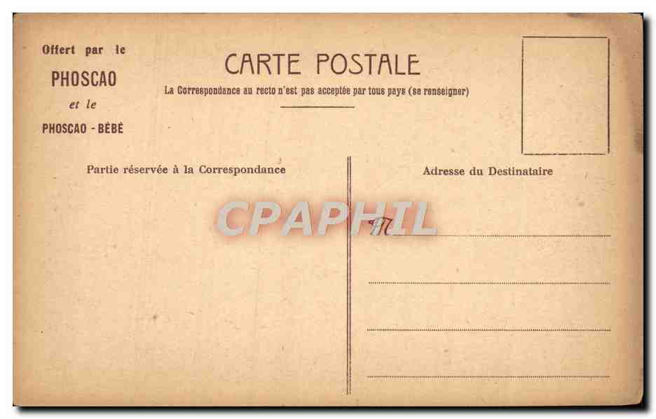 CPA Offert Par Le Phoscao Et Le Phoscao Bebe Plaisirs d'enfants — Rückseite