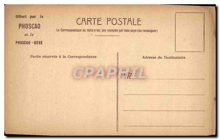 CPA Offert Par Le Phoscao Et Le Phoscao Bebe Plaisirs d'enfants — Rückseite