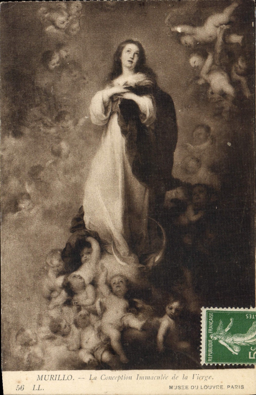 CPA Murillo La conception immaculee de la Vierge Musee du Louvre Paris