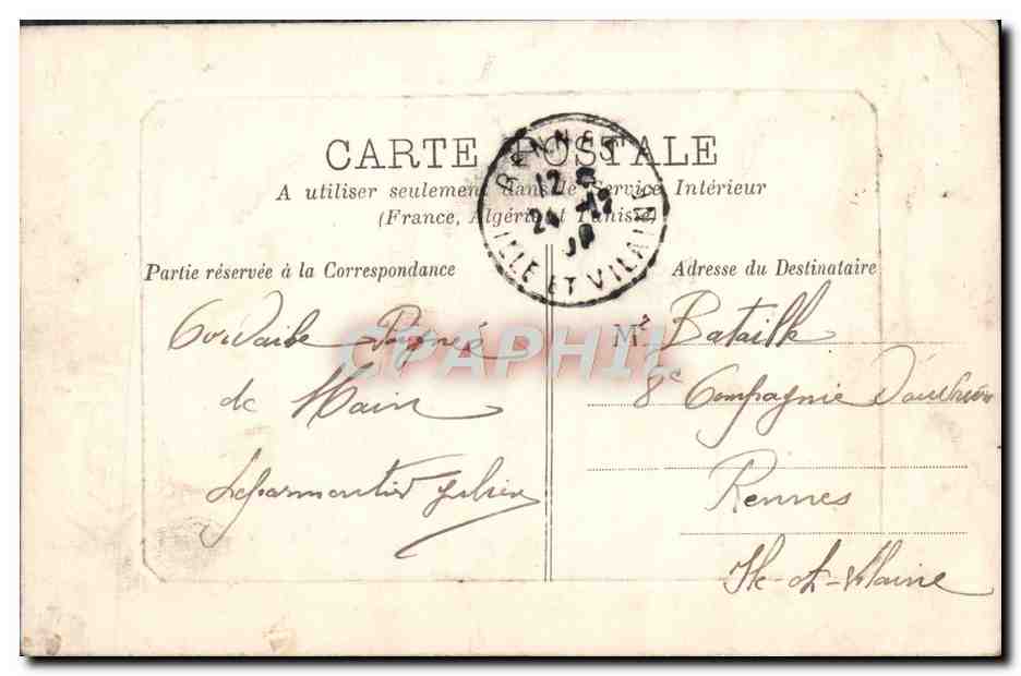 CPA Le Havre Le Bassin Du Commerce — Rückseite