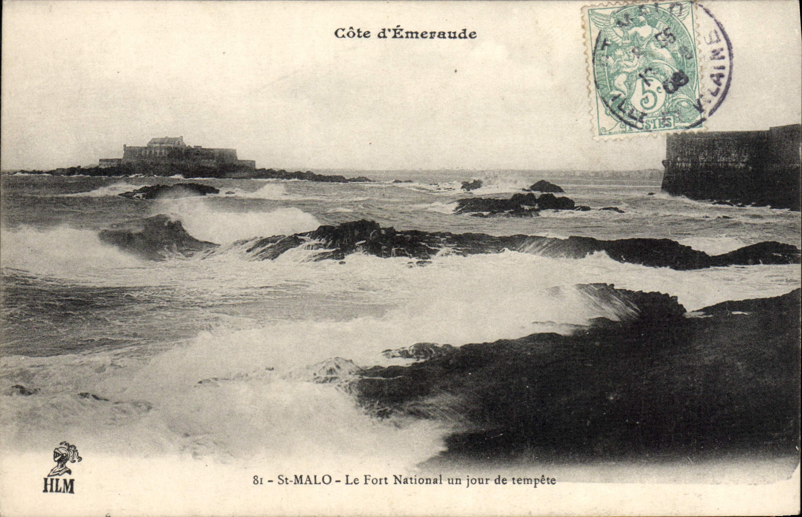 St-Malo - Le Fort National un jour de tempête — HLM, n°81