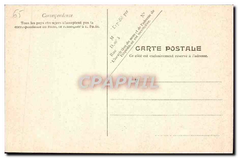 CPA Lourdes Le Calvaire — Verso