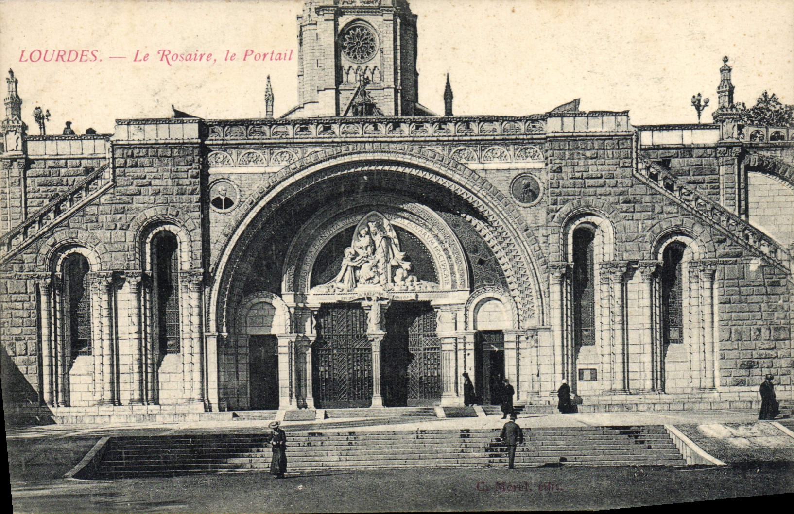 CPA Lourdes Le Rosaire Le Portail