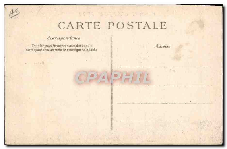 CPA Avion Aviation Circuit d'Anjou 1912 Barra — Verso