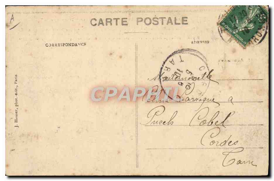 CPA Avion Aviation Aviateur Audemars pilotant une Demoiselle Bayard Clement  — Verso
