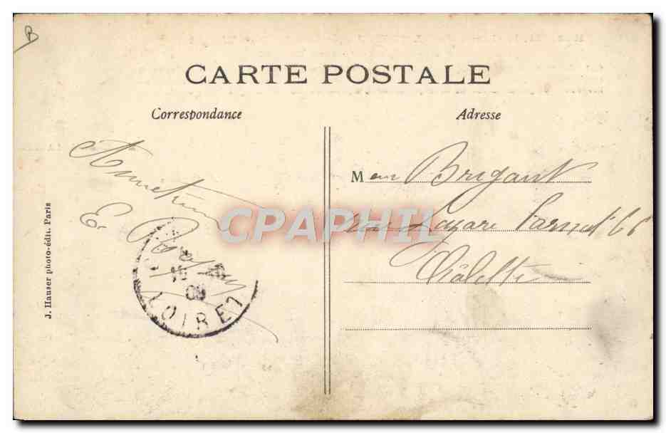 CPA Avion Aviation Le comte de Lambert eleve de Wilbur Wright pilotant un aeroplane systeme Wright  — Rückseite