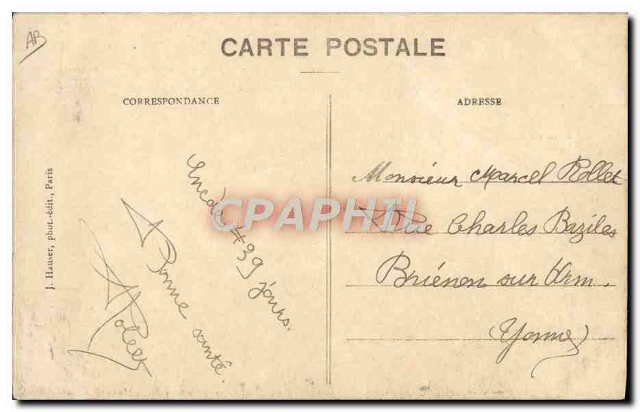 CPA Avion Aviation Aviateur Audemars pilotant une Demoiselle Bayard Clement  — Verso