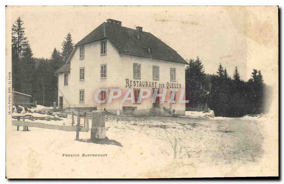 CPA Pension Barthoulot Restaurant des Queues