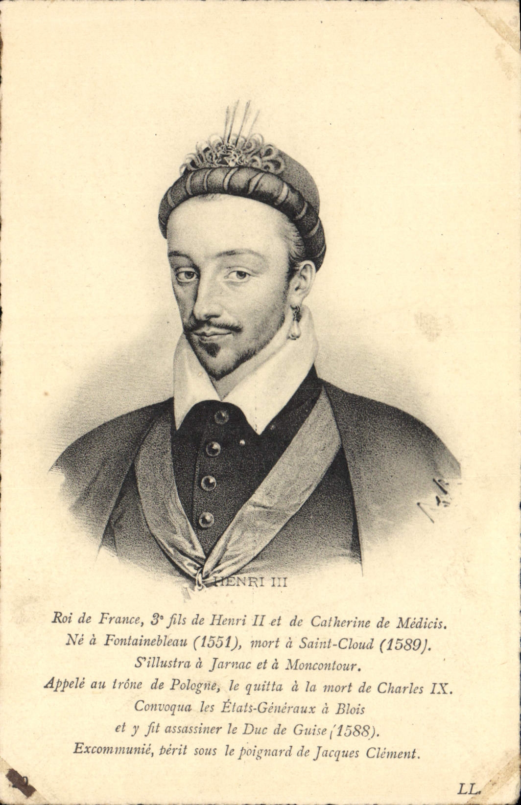 CPA Roi De France Henri III