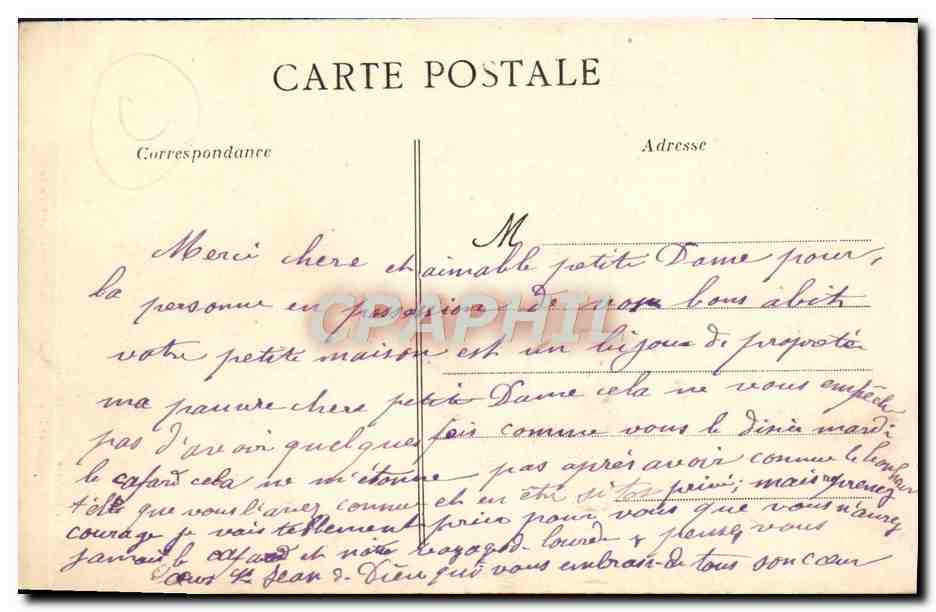 CPA Communaute De La Haie Maheas Interieur de la chapelle — Rückseite