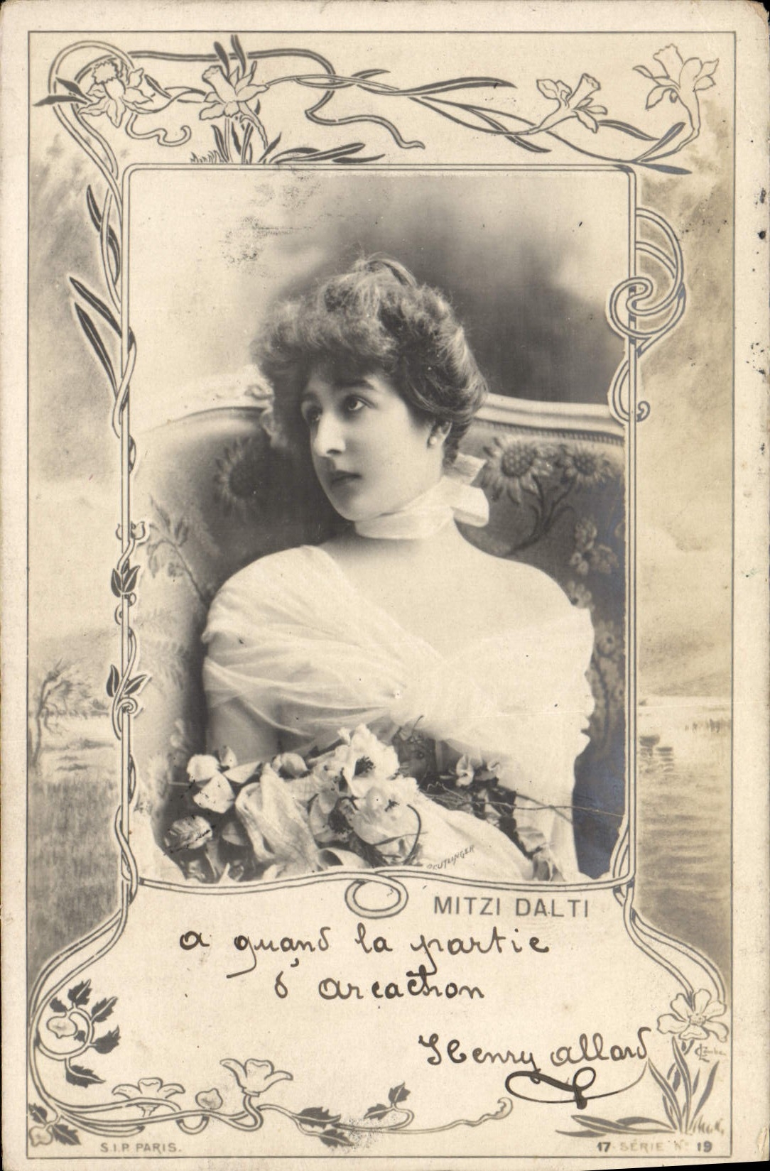 Mitzi Dalti — S.I.P. Paris, série N°19 — 17 - Recto