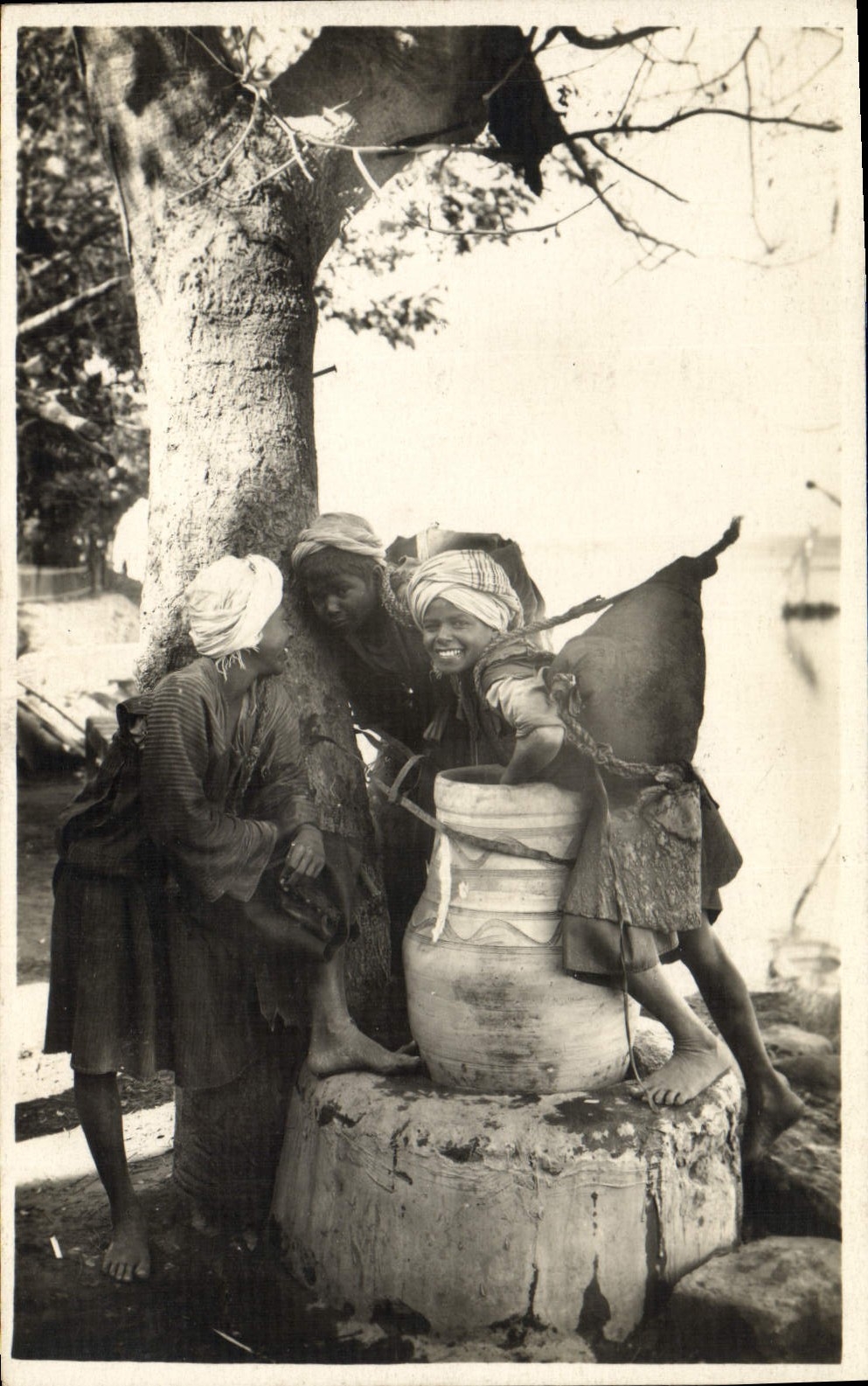 CARTE PHOTO Egypt Egypte Enfants 
