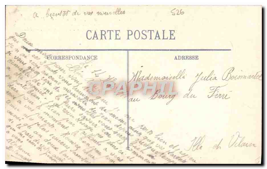 CPA Guerre Arras Hotel de ville et la petite place — Rückseite