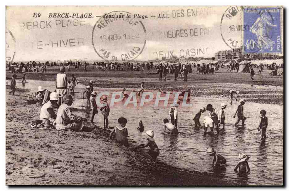 CPA Berck Plage Jeux Sur La Plage