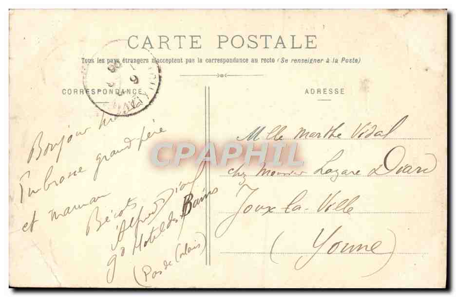 CPA Paris Plage Vue Prise Du Casino Municipal — Rückseite