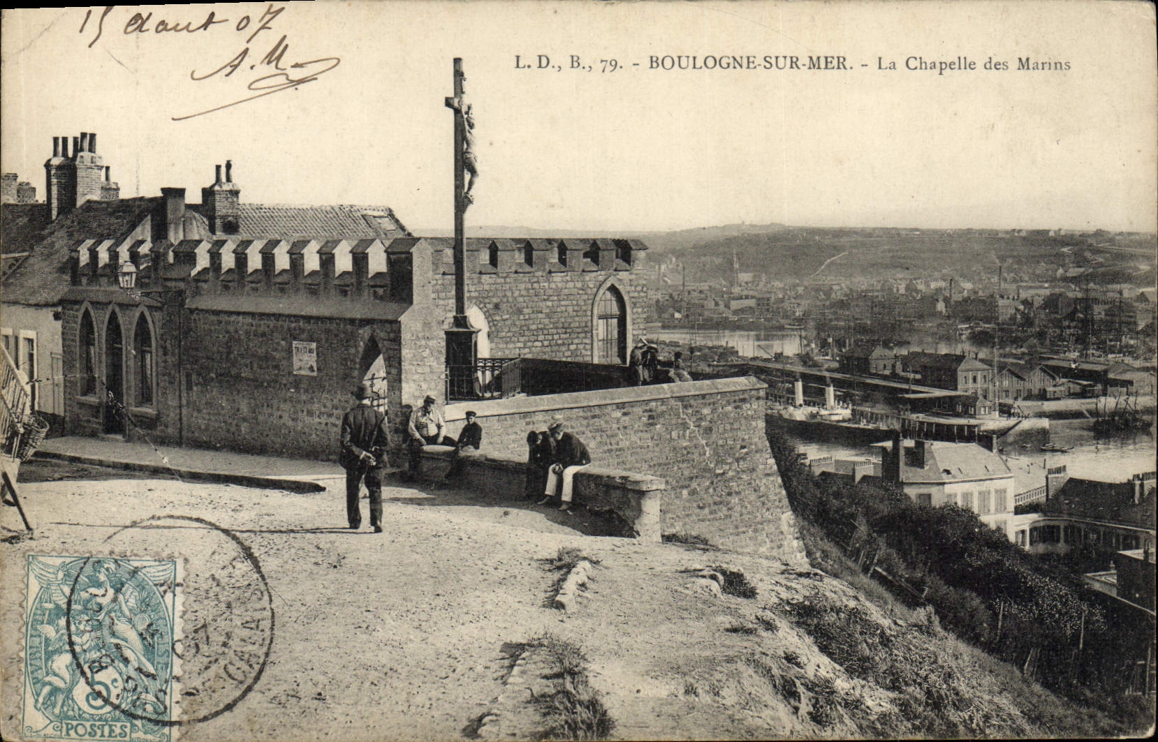 CPA Boulogne Sur Mer La chapelle des Marins